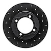 623-54000R Drilled Brake Rotor [Black], 1988-1993 Ford/Lincoln/Mercury/Mazda, Position: Front Right - image 1