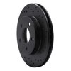 623-54020R Drilled Brake Rotor [Black], 1986-1992 Ford/Lincoln/Mercury/Mazda, Position: Front Right, Rear Right - image 2