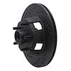 623-54040L Drilled Brake Rotor [Black], 1965-1967 Ford/Lincoln/Mercury/Mazda, Position: Front Left - image 1