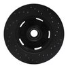 623-54040L Drilled Brake Rotor [Black], 1965-1967 Ford/Lincoln/Mercury/Mazda, Position: Front Left - image 3
