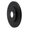 623-54058L Drilled Brake Rotor [Black], 2005-2014 Ford/Lincoln/Mercury/Mazda, Position: Rear Left - image 2