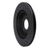 623-54058L Drilled Brake Rotor [Black], 2005-2014 Ford/Lincoln/Mercury/Mazda, Position: Rear Left - image 4