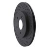 623-54058R Drilled Brake Rotor [Black], 2005-2014 Ford/Lincoln/Mercury/Mazda, Position: Rear Right - image 3