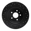 623-54068L Drilled Brake Rotor [Black], 2013-2020 Ford/Lincoln/Mercury/Mazda, Position: Rear Left - image 4
