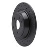 623-54068R Drilled Brake Rotor [Black], 2013-2020 Ford/Lincoln/Mercury/Mazda, Position: Rear Right - image 4