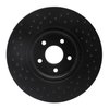 623-54070R Drilled Brake Rotor [Black], 2004-2019 Multiple Makes/Models, Position: Front Right - image 3