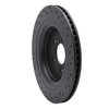 623-54074L Drilled Brake Rotor [Black], 2015-2021 Ford/Lincoln/Mercury/Mazda, Position: Rear Left - image 4