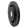 623-54074R Drilled Brake Rotor [Black], 2015-2021 Ford/Lincoln/Mercury/Mazda, Position: Rear Right - image 1