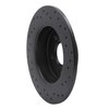 623-54093L Drilled Brake Rotor [Black], 2013-2018 Ford/Lincoln/Mercury/Mazda, Position: Rear Left - image 3