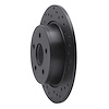 623-54093R Drilled Brake Rotor [Black], 2013-2018 Ford/Lincoln/Mercury/Mazda, Position: Rear Right - image 1