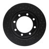 623-54104L Drilled Brake Rotor [Black], 1977-1979 Ford/Lincoln/Mercury/Mazda, Position: Front Left - image 3