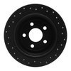 623-54137L Drilled Brake Rotor [Black], 1995-2003 Ford/Lincoln/Mercury/Mazda, Position: Rear Left - image 2