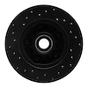 623-54139R Drilled Brake Rotor [Black], 1995-1997 Ford/Lincoln/Mercury/Mazda, Position: Front Right - image 1