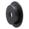 623-54151R Drilled Brake Rotor [Black], 1997-2004 Ford/Lincoln/Mercury/Mazda, Position: Rear Right - image 4