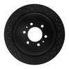 623-54188L Drilled Brake Rotor [Black], 2004-2011 Ford/Lincoln/Mercury/Mazda, Position: Rear Left - image 2