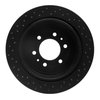 623-54188R Drilled Brake Rotor [Black], 2004-2011 Ford/Lincoln/Mercury/Mazda, Position: Rear Right - image 4