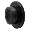 623-54200R Drilled Brake Rotor [Black], 2005-2012 Ford/Lincoln/Mercury/Mazda, Position: Rear Right, Rr Right - image 4