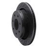 623-54218L Drilled Brake Rotor [Black], 2012-2014 Ford/Lincoln/Mercury/Mazda, Position: Rear Left - image 2