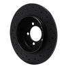 623-55008L Drilled Brake Rotor [Black], 2003-2005 Ford/Lincoln/Mercury/Mazda, Position: Rear Left - image 4