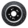 623-58028L Drilled Brake Rotor [Black], 2014-2016 Acura/Honda, Position: Rear Left - image 1
