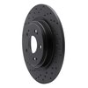 623-58030L Drilled Brake Rotor [Black], 2017-2020 Acura/Honda, Position: Rear Left - image 4