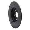 623-58030R Drilled Brake Rotor [Black], 2017-2020 Acura/Honda, Position: Rear Right - image 1
