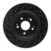623-58030R Drilled Brake Rotor [Black], 2017-2020 Acura/Honda, Position: Rear Right - image 4