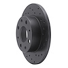 623-59008R Drilled Brake Rotor [Black], 1979-1983 Acura/Honda, Position: Front Right - image 1