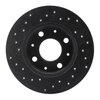 623-59008R Drilled Brake Rotor [Black], 1979-1983 Acura/Honda, Position: Front Right - image 4