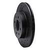 623-59015L Drilled Brake Rotor [Black], 1988-1991 Acura/Honda, Position: Front Left - image 1