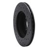 623-59015L Drilled Brake Rotor [Black], 1988-1991 Acura/Honda, Position: Front Left - image 3