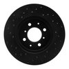 623-59015R Drilled Brake Rotor [Black], 1988-1991 Acura/Honda, Position: Front Right - image 4