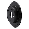 623-59026L Drilled Brake Rotor [Black], 1997-2006 Acura/Honda, Position: Rear Left - image 1