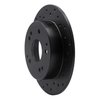 623-59026R Drilled Brake Rotor [Black], 1997-2006 Acura/Honda, Position: Rear Right - image 2