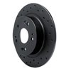 623-59032L Drilled Brake Rotor [Black], 2005-2021 Acura/Honda, Position: Rear Left - image 2