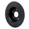 623-59032L Drilled Brake Rotor [Black], 2005-2021 Acura/Honda, Position: Rear Left - image 4