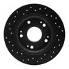 623-59035R Drilled Brake Rotor [Black], 2011-2015 Acura/Honda, Position: Rear Right - image 2
