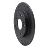 623-59035R Drilled Brake Rotor [Black], 2011-2015 Acura/Honda, Position: Rear Right - image 3