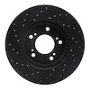 623-59040R Drilled Brake Rotor [Black], 1991-2001 Multiple Makes/Models, Position: Front Right - image 1