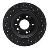 623-59041L Drilled Brake Rotor [Black], 1991-1999 Multiple Makes/Models, Position: Rear Left - image 4