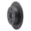 623-63015L Drilled Brake Rotor [Black], 1983-1995 Mercedes-Benz, Position: Rear Left - image 2