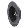 623-63015L Drilled Brake Rotor [Black], 1983-1995 Mercedes-Benz, Position: Rear Left - image 4