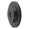 623-63026L Drilled Brake Rotor [Black], 1992-1995 Mercedes-Benz, Position: Rear Left - image 3
