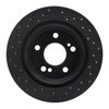 623-63026R Drilled Brake Rotor [Black], 1992-1995 Mercedes-Benz, Position: Rear Right - image 3