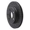 623-63026R Drilled Brake Rotor [Black], 1992-1995 Mercedes-Benz, Position: Rear Right - image 4