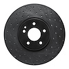 623-63046L Drilled Brake Rotor [Black], 2000-2006 Multiple Makes/Models, Position: Front Left - image 1