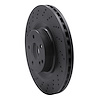 623-63075 Drilled Brake Rotor [Black], 2007-2014 Mercedes-Benz, Position: Front - image 1