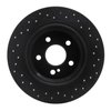623-63078L Drilled Brake Rotor [Black], 2007-2013 Mercedes-Benz, Position: Rear Left - image 4