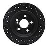 623-63078R Drilled Brake Rotor [Black], 2007-2013 Mercedes-Benz, Position: Rear Right - image 1