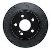 623-63089L Drilled Brake Rotor [Black], 2008-2017 Mercedes-Benz, Position: Rear Left - image 1